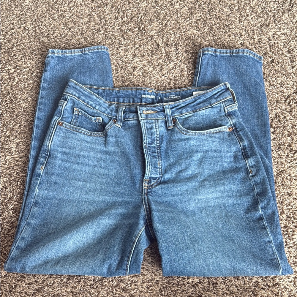 Old Navy Blue Straight Leg Jeans